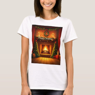 Vrolijk "Happy Christmas" T-shirt: Celebra T-shirt