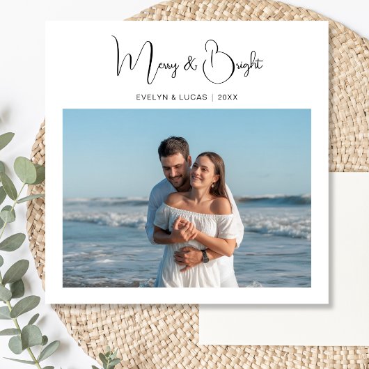 Vrolijk & Helder Familie Kerstkaart Bedankkaart