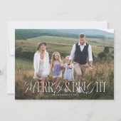 Vrolijk & Helder Horizontale Foto Kerstmis Feestdagenkaart (Voorkant)