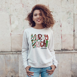 Vrolijk helder kerstleven trui