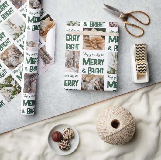 🎄 Vrolijk & Helder Kerstmis Cadeaupapier (Crafts)