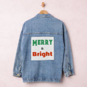 Vrolijk & Helder Kerstmis Feestelijk Kleurrijk Sti Denim Jacket (Hangar)