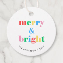 Vrolijk & Helder Kleurrijk Typografie Kerstcadeau