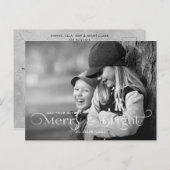 Vrolijk & Helder Modern Script en foto Briefkaart (Voorkant / Achterkant)