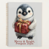 Vrolijk & Helder Pinguïn Kerstmis Planner (Voorkant)