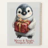Vrolijk & Helder Pinguïn Kerstmis Planner (Achterkant)