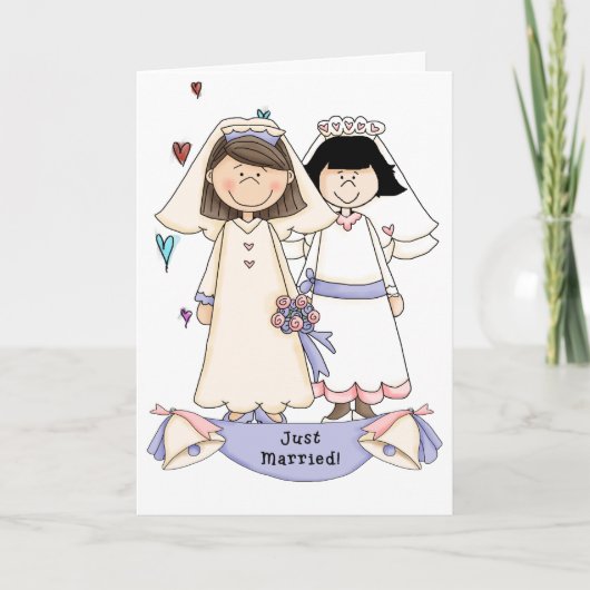 vrolijk huwelijk kaart (Voorkant)