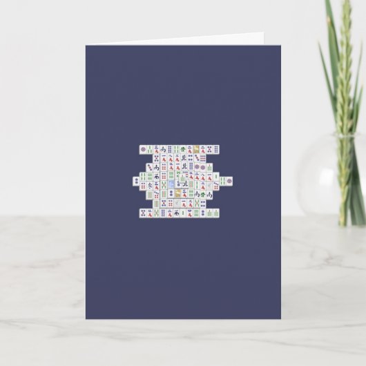 Vrolijk Jubileum - Mahjong Kaart (Voorkant)