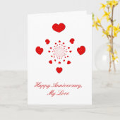 Vrolijk Jubileum, mijn lief Kaart (Gele Bloem)