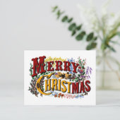 Vrolijk Kerst  Briefkaart (Staand voorkant)