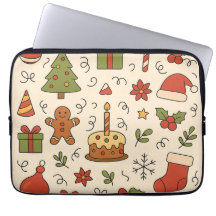 Vrolijk Kerst Doodle Patroon