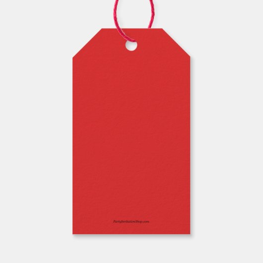 Vrolijk Kerst Elf  Cadeaulabel (Achterkant)