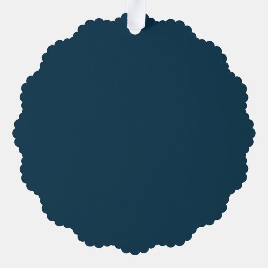 Vrolijk Kerst Fancy Script Modern Ornament Kaart (Achterkant)