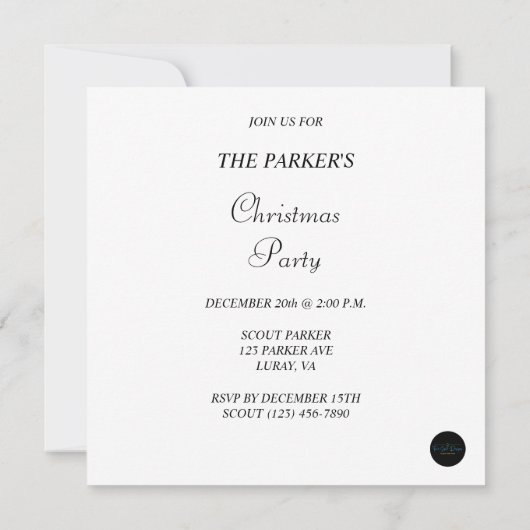 Vrolijk Kerst Gingerbread House met familie Kaart (Achterkant)