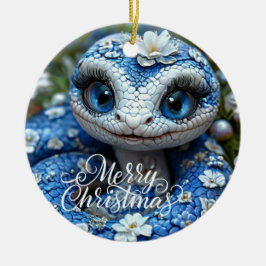 Vrolijk Kerst Keramische Cirkel Ornament