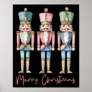 Vrolijk Kerst Notenkraker Ballet Feestelijke Xmas  Poster