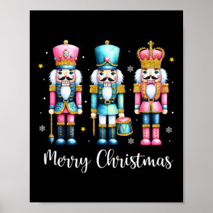 Vrolijk Kerst Notenkraker Ballet Feestelijke Xmas Poster