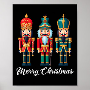 Vrolijk Kerst Notenkraker Ballet Feestelijke Xmas Poster