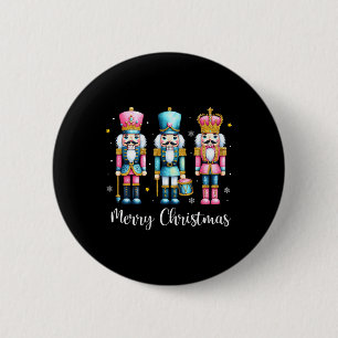 Vrolijk Kerst Notenkraker Ballet Feestelijke Xmas Ronde Button 5,7 Cm