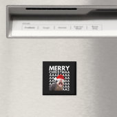 Vrolijk Kerst Opossum Schreeuwen Leuke Mannen Vrou Magneet (Insitu (Vaatwasser))