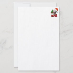 Vrolijk Kerst Poedel Stationery Briefpapier
