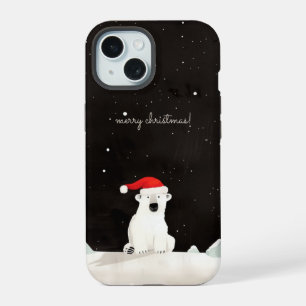 Vrolijk Kerst Polar Beer! iPhone 15 Hoesje