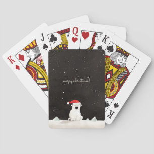 Vrolijk Kerst Polar Beer! Pokerkaarten