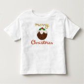 Vrolijk Kerst + Pudding ontwerp Kinder Shirts (Voorkant)