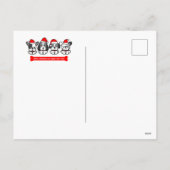 Vrolijk Kerst Puppy Vakantie Briefkaart (Achterkant)