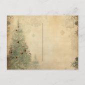 Vrolijk Kerst  Rustieke Foto Feestdagenkaart (Achterkant)