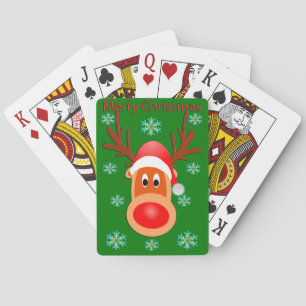Vrolijk Kerst Schattige Herten Speelkaarten