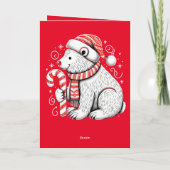 Vrolijk kerst Schattige kitten Kaart (Achterkant)