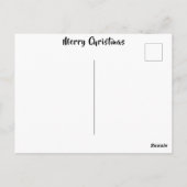 Vrolijk Kerst Schattige Versierd Puppy Santa Hoed Briefkaart (Achterkant)