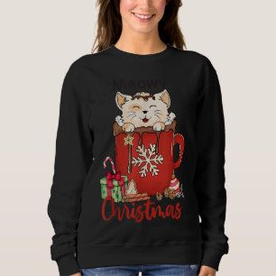 Vrolijk Kerst Shirt Kat Liefhebbers Xmas T-shirt S
