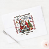 Vrolijk Kerst sticker voor geschenken (Envelop)