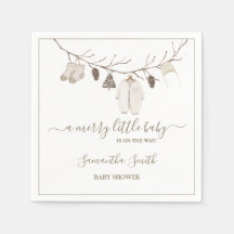 Vrolijk Kerst Winter Baby Borrel