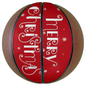 Vrolijk kerstbal basketbal (Verticaal)