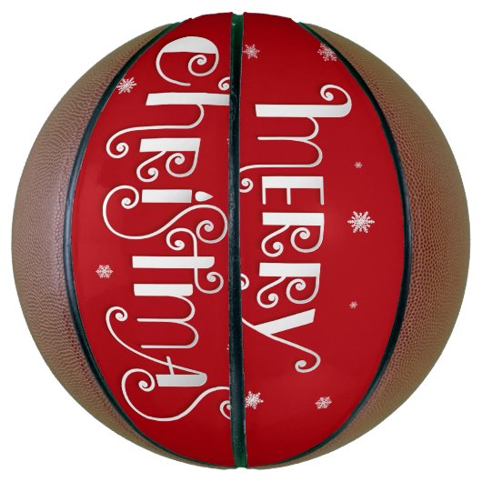 Vrolijk kerstbal basketbal (Verticaal)