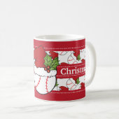 Vrolijk kerstbal koffiemok (Voorkant rechts)