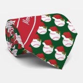 Vrolijk kerstbal stropdas (Opgerold)