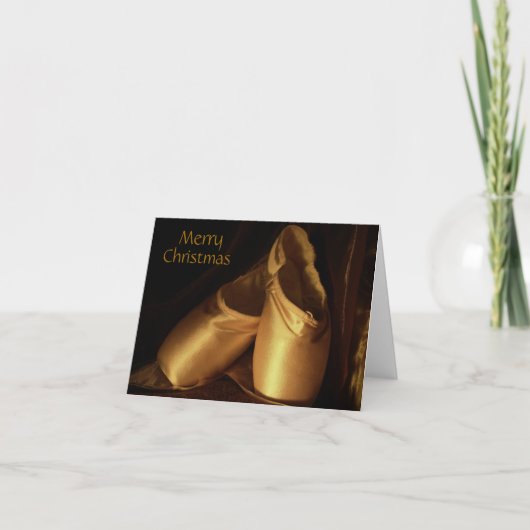Vrolijk Kerstballet Schoenen Kaart (Voorkant)