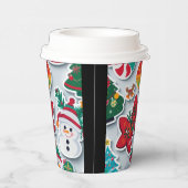 Vrolijk kerstbekertje papieren bekers (Rechts)