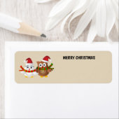 Vrolijk kerstbezit etiket (Insitu)