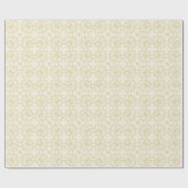 Vrolijk kerstblad Art Deco Monogram Vakantie Cadeaupapier (Vlak)