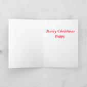 Vrolijk kerstblad feestdagen kaart (Binnen)