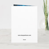 Vrolijk kerstbomen Abstract Kaart (Achterkant)