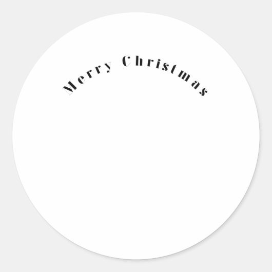 Vrolijk kerstboog ronde sticker (Voorkant)