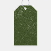 Vrolijk kerstboom mand groene waterverf cadeaulabel (Achterkant)