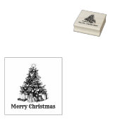 Vrolijk Kerstboom Pine Gifts Rubberstempel (Gestempeld)