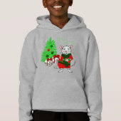 Vrolijk kerstboom rat grappig (Voorkant)